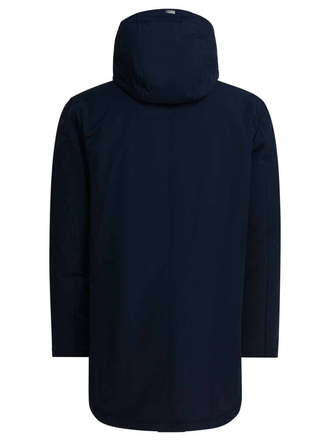 Herno Long Coat With Hood Jackets and Coats - Blu | acba59d0ba71ef03d441083e652ec593141c6982