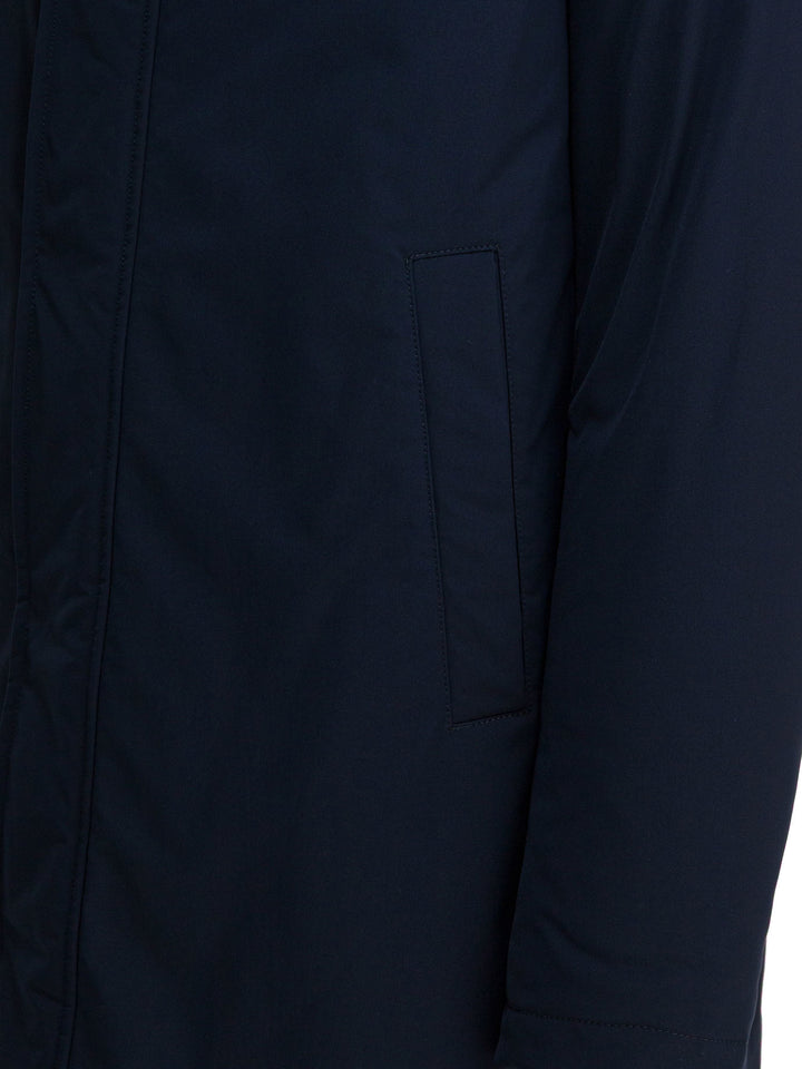 Herno Long Coat With Hood Jackets and Coats - Blu | 59010f6215e54659f8530a1ef65b0bc5662d318f