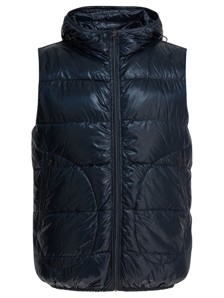 Herno Nylon Sleeveless Jacket Jackets and Coats - Blu | 3e310ea8614f3eddf69866cd27bc0475b18b5aa0