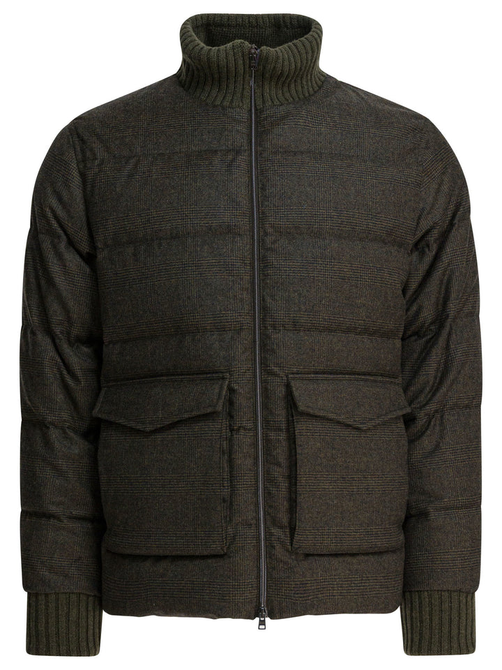 Herno Wool And Cashmere Bomber Jacket Jackets and Coats - Verde | 26cddb1c525d7c09ba17216c76a612532dab19a9
