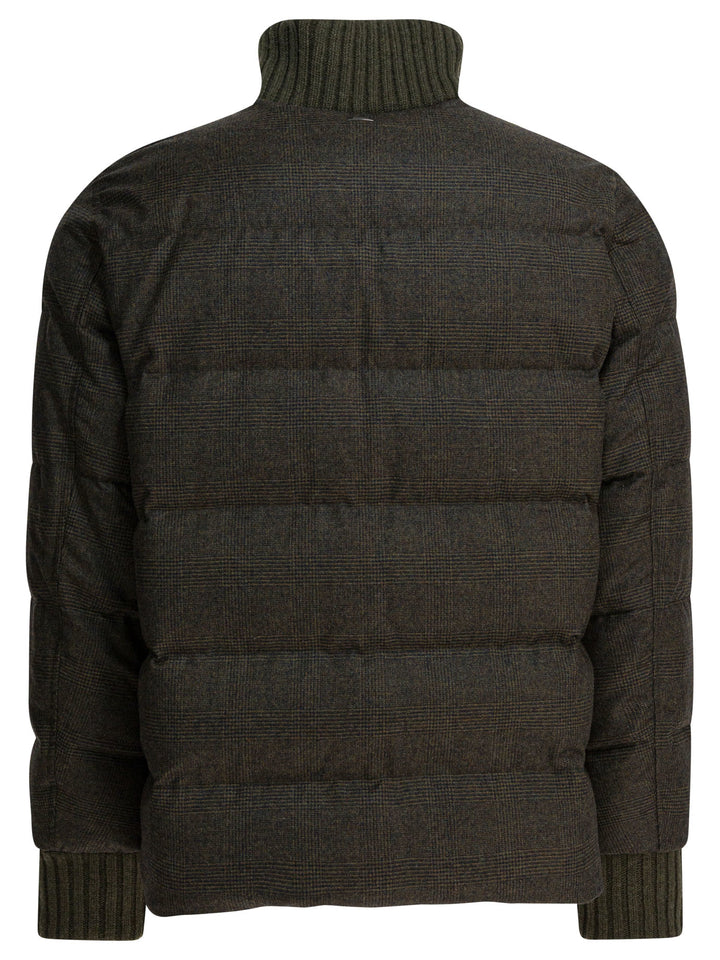 Herno Wool And Cashmere Bomber Jacket Jackets and Coats - Verde | e7ee75555382209c1181434921172548ca82feeb