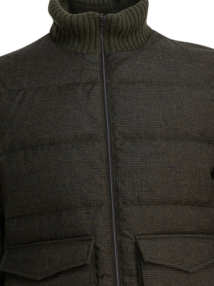 Herno Wool And Cashmere Bomber Jacket Jackets and Coats - Verde | 5f154a72eb24547aeb85367b6a6403e6ccf21c78