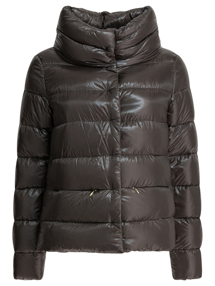 Herno Ultralight Nylon Down Jacket Jackets and Coats - Grey | 6d776141fda516d8c6aba0085ea23c400463f8d3