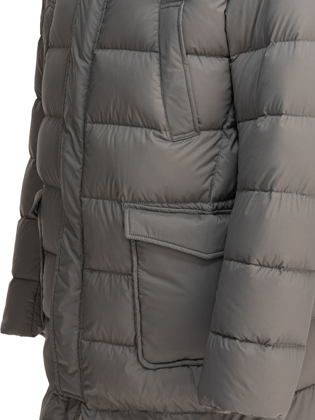 Herno Long Down Jacket With Hood Jackets and Coats - Grey | d334cc5bc6e07d41ed838a4fdab3c69f67694ac1