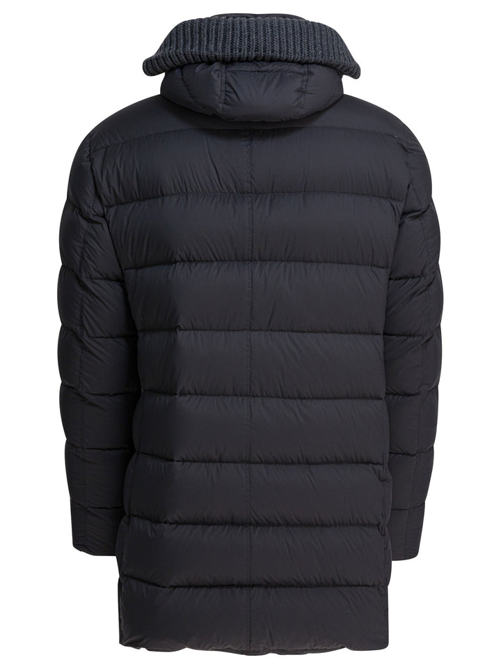 Herno Long Down Jacket With Hood Jackets and Coats - Grey | 2abce76cb1d0c8535a76d80bfc75a1a3ba0153ba