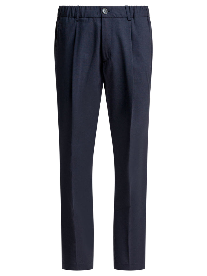 Herno Wool Pants Trousers - Blu | ac7adfcef8dbd33fbee4a7a391f60cf022b6ec4e