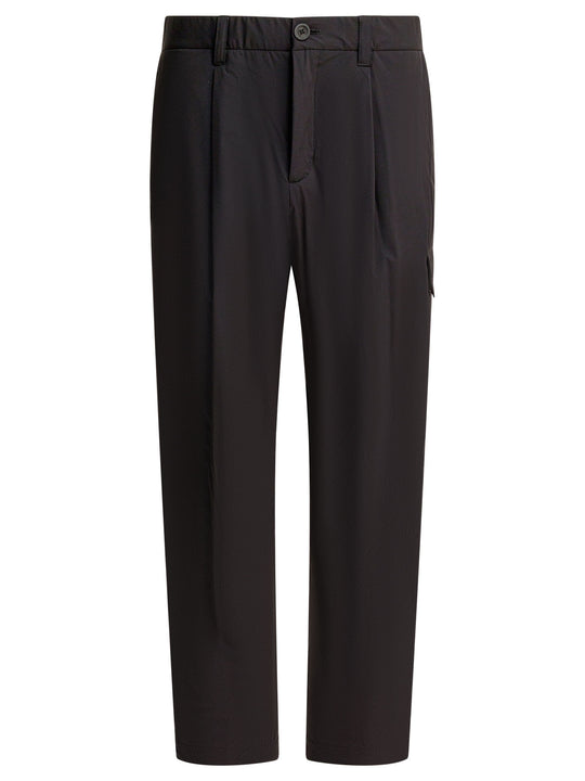 Nylon Cargo Pants Trousers Nero