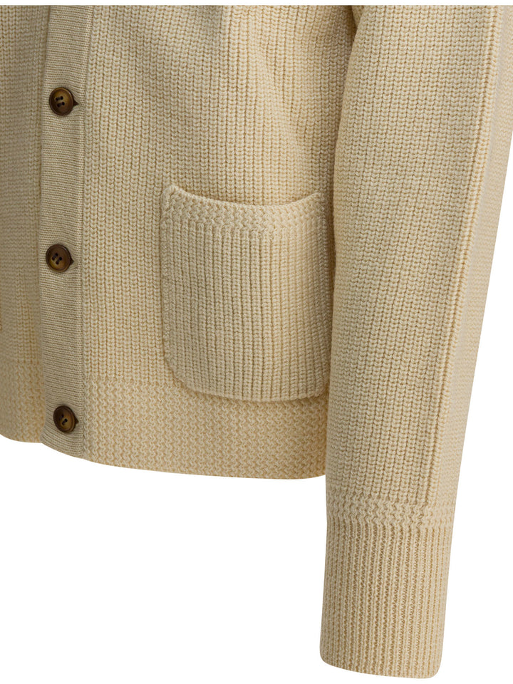 Human Made Wool Cardigan Knitwear - Beige | 9ead0d2c0701d13ddc05a6f4ad9672a59a9eb92f