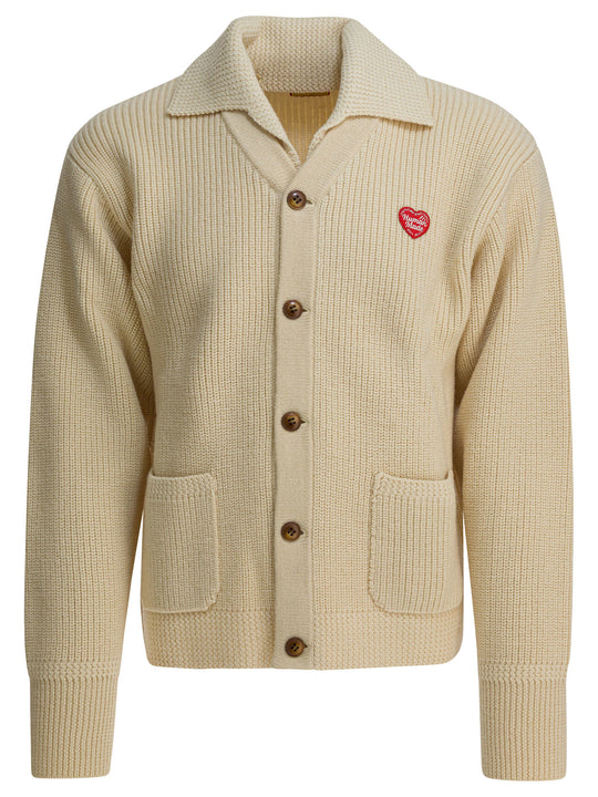 Wool Cardigan Knitwear Beige