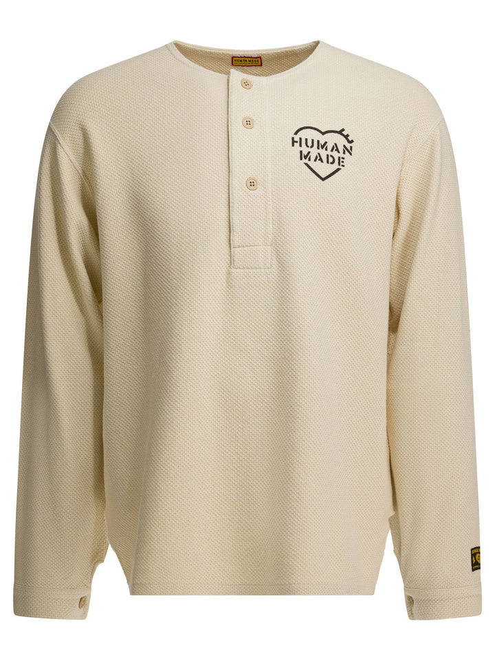 Human Made Henley T-shirts - Bianco | 3311451973017615dae47a9676369e92d04995c1