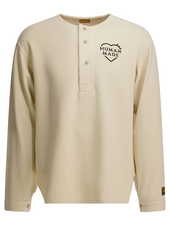 Henley T-Shirts Bianco