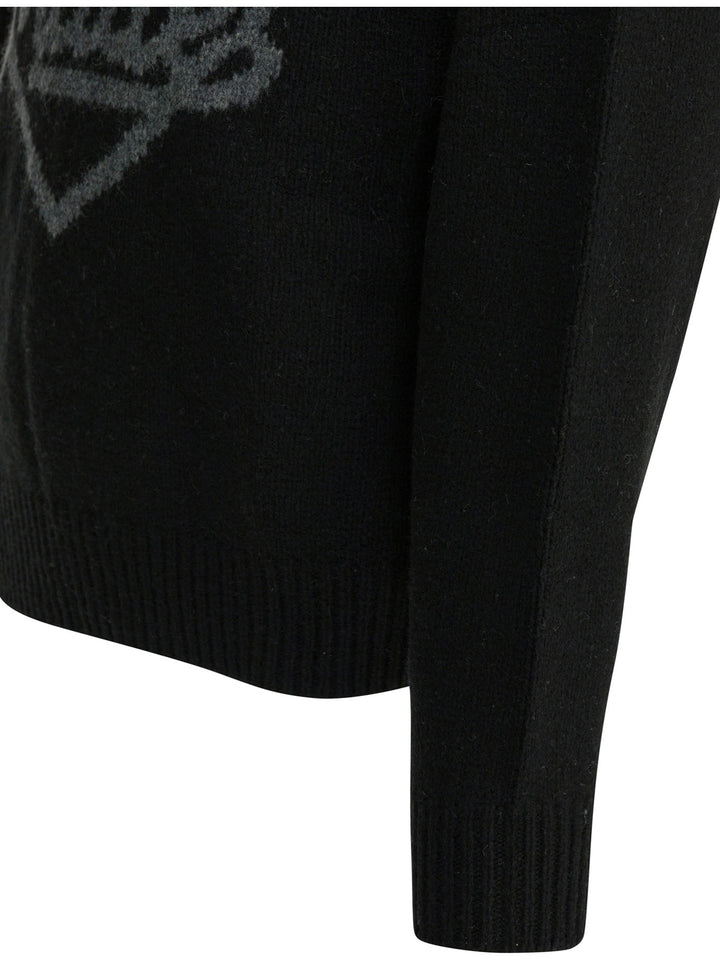 Human Made Wool Crew Neck Sweater Knitwear - Nero | e17f2a0e236c7a5c965aeaee1255386ac14fc08e