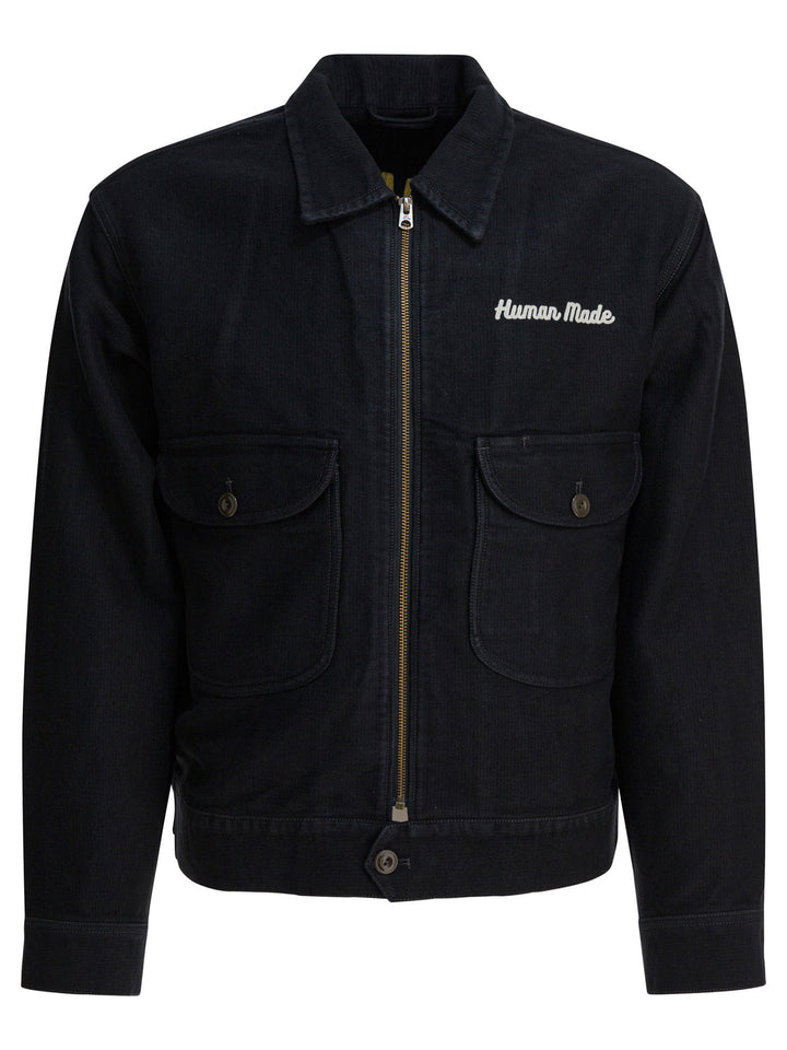 Human Made Zippered Overshirt Jacket Jackets and Coats - Nero | 0713f0386ea8f81f8df03c2e057d47ab86139841