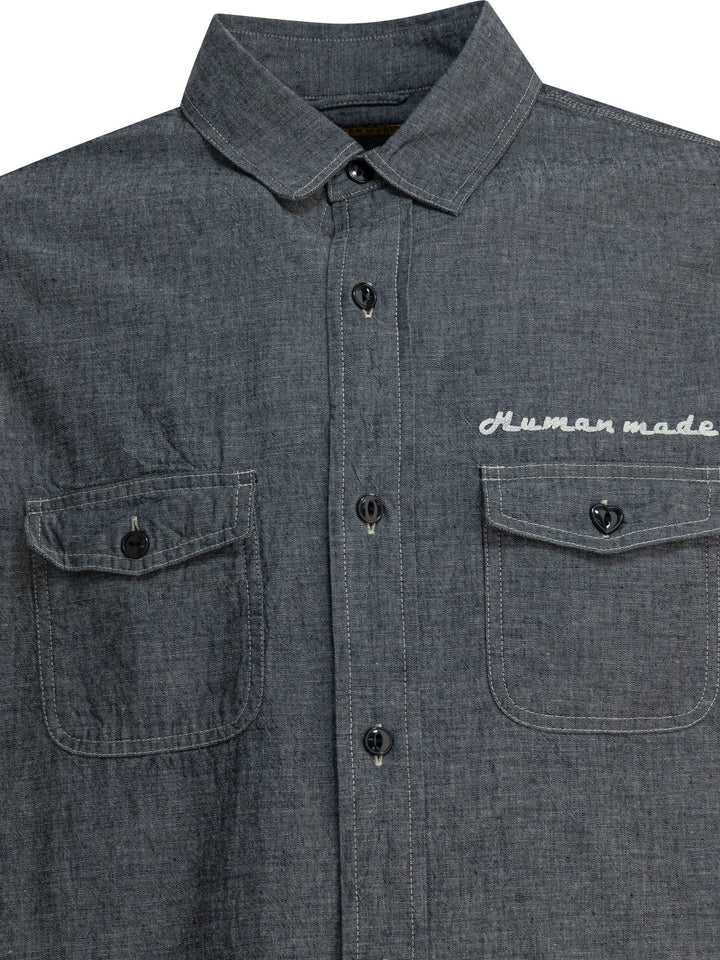 Human Made Chambray Shirt Shirts - Grey | 3d8375f8f566f0fd8b58388fb68e8a79e0834795