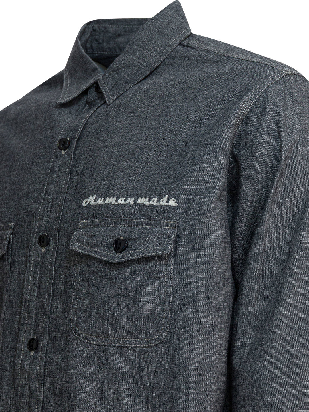 Human Made Chambray Shirt Shirts - Grey | 075fef114acdb3abde83ef16f82ca664bd7dd19f