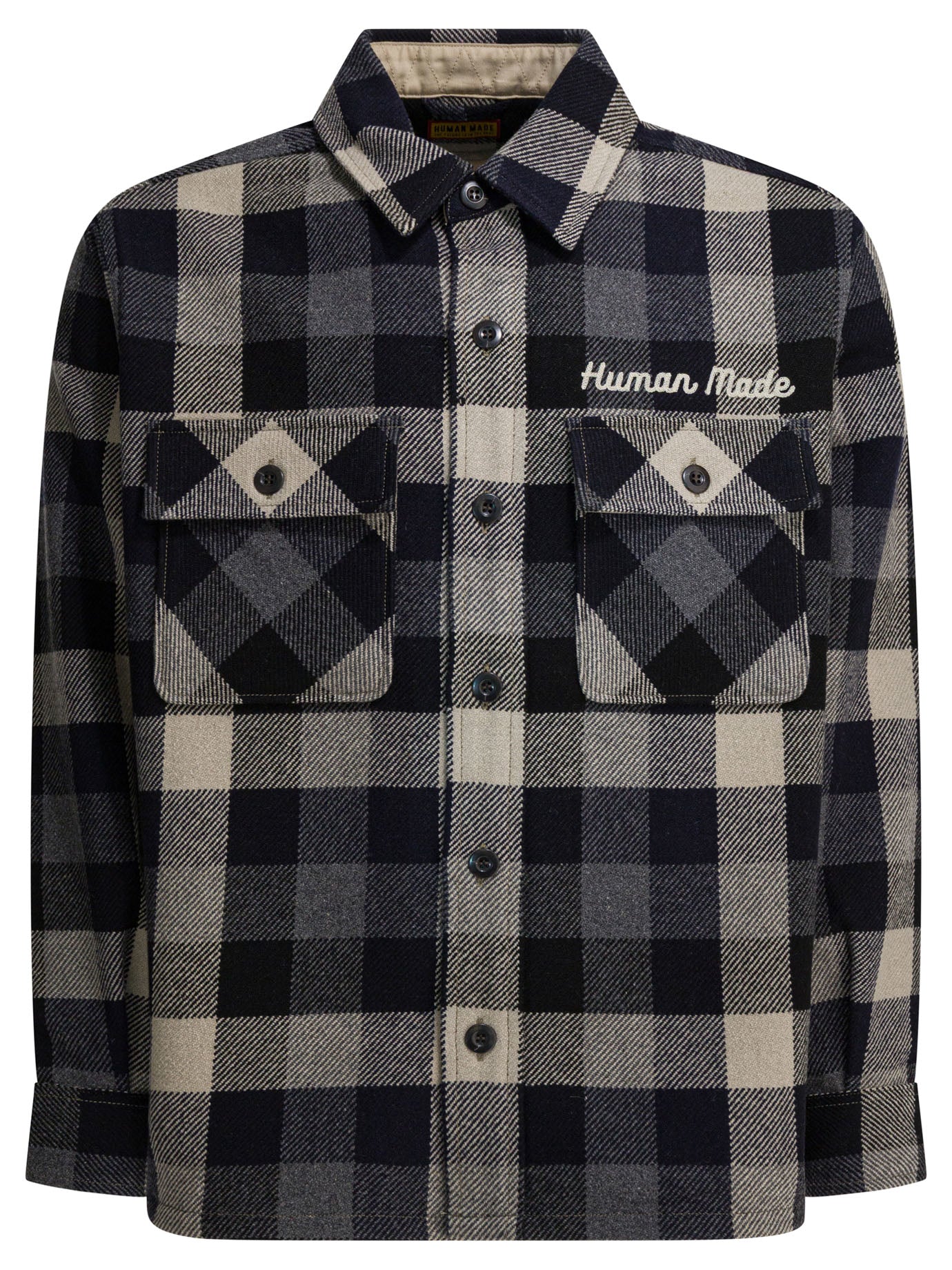 Human Made Wool Overshirt Jacket Jackets And Coats Nero | Wanan Luxury