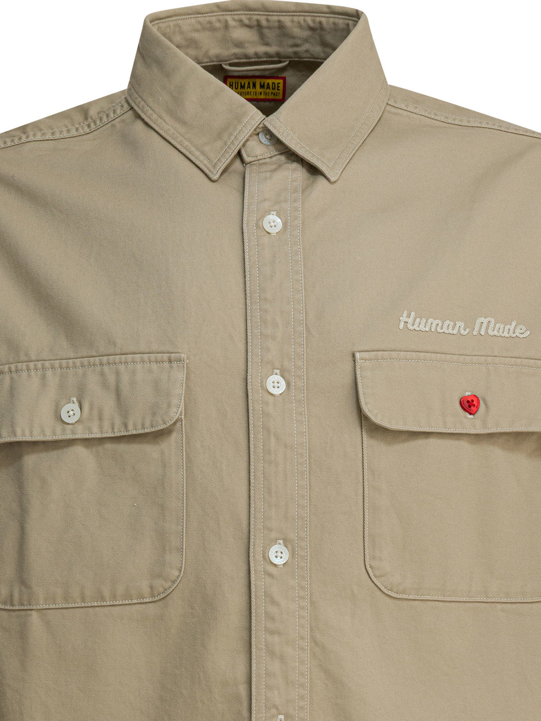 Human Made Overshirt Jacket With Print Jackets and Coats - Beige | 107e7d4391c760f043a24d2a155c0473c8f9d771