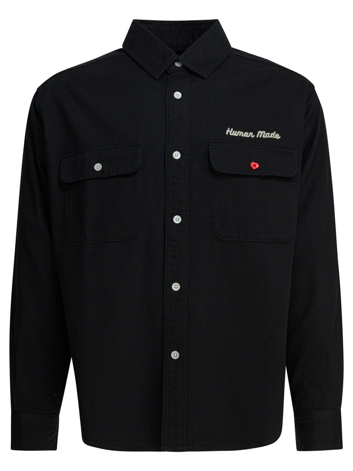 Human Made Overshirt Jacket With Print Jackets and Coats - Nero | 3227688632e862cf47a48d488c3970ccca8f00fb