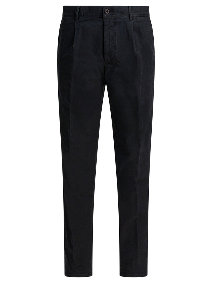 Incotex Slacks Tapered Fit Trousers - Nero | 0f6258cb271b2cc415c091603dfd27ab98514fe5