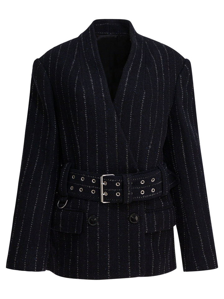 Isabel Marant Fyma Jackets and Coats - Blu | a689f83ed6df499b0bd794bde0ad3ac8ecbfa1c2