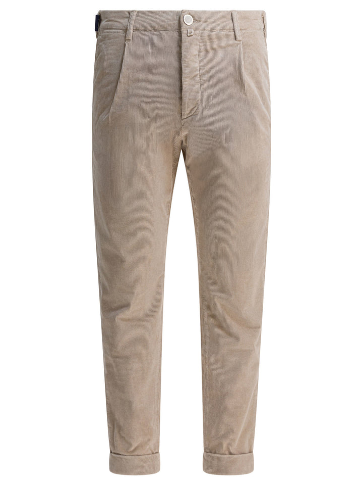 Jacob CohëN  Trousers - Beige | 8f139405c72cec98498faaa8212308d205715217