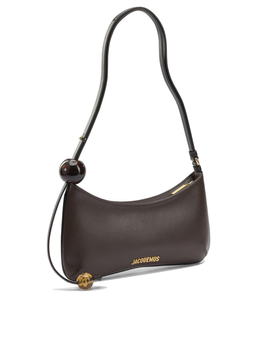 Jacquemus Le Bisou Perle Borse a Spalla e Tracolla - Marrone | bab33a729f867afc68c0261cb1f867fc3327d6b6