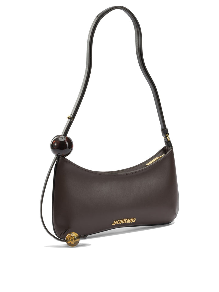 Jacquemus Le Bisou Perle Borse a Spalla e Tracolla - Marrone | bab33a729f867afc68c0261cb1f867fc3327d6b6