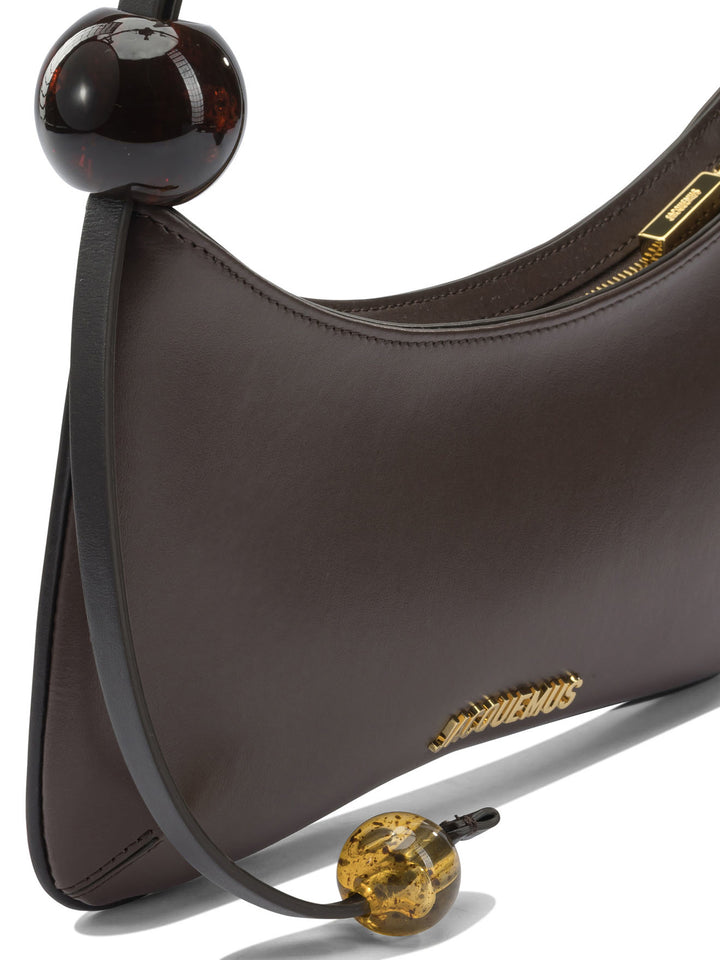 Jacquemus Le Bisou Perle Borse a Spalla e Tracolla - Marrone | 042a934d02a057ff0b7f521916cf77cc3bdca141