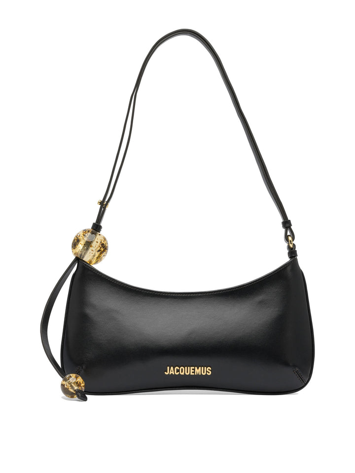 Jacquemus Le Bisou Perle Borse a Spalla e Tracolla - Nero | 207defd527a219a8dfbae0b87ec515ee4ec154d9