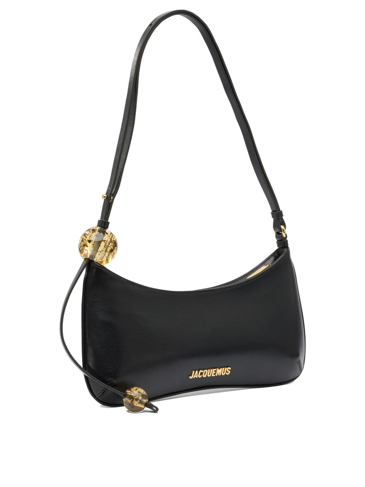 Jacquemus Le Bisou Perle Borse a Spalla e Tracolla - Nero | d09e1bb4696f29665879b6f81472c83548faef39