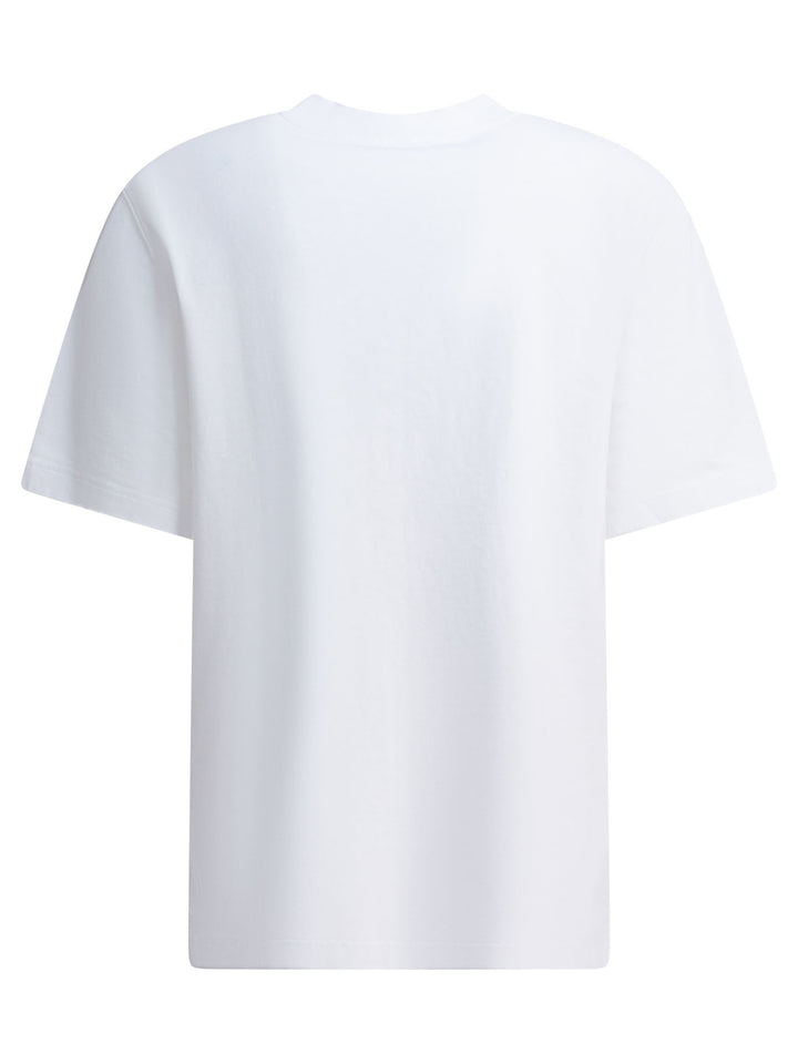 Jacquemus T-Shirt With Gros Grain Logo T-shirts - Bianco | e2bbaecbf2ad5afd109a191092c541542528d681
