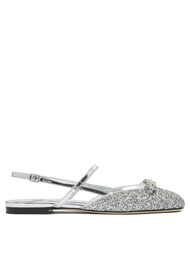 Jimmy Choo Belinda Ballerinas - Silver | 2a9042dbe2b8e9bcc3673333f3416eb09db2ed98