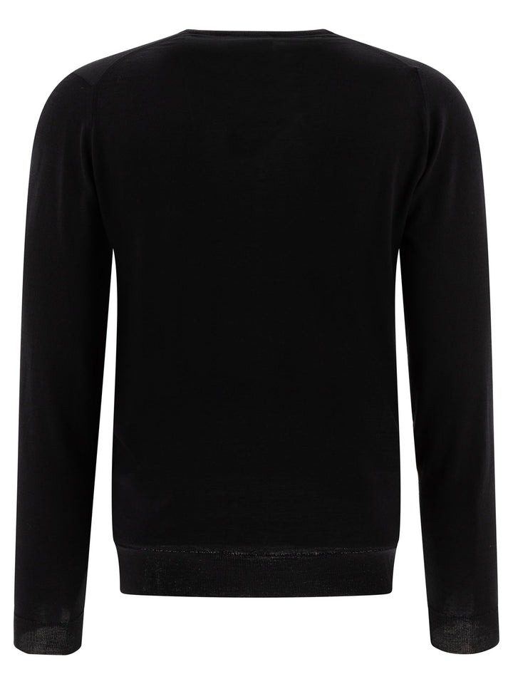 John Smedley Lundy Knitwear - Nero | ca0e885ec2fe62c5ccc35bb0ee13a659cad6a93e