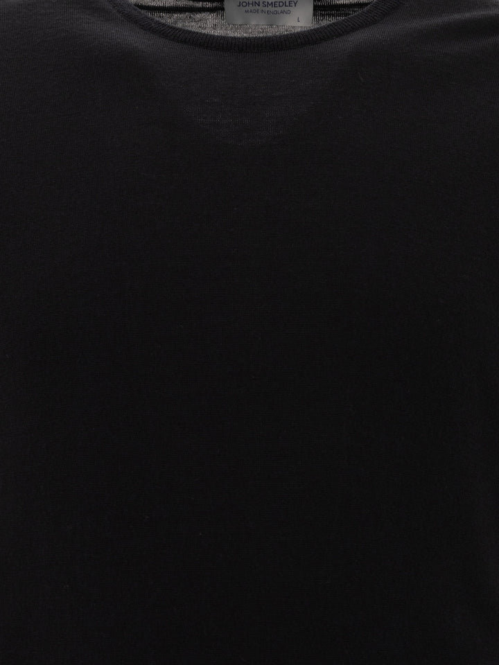 John Smedley Lundy Knitwear - Nero | aad9605069df0e429eb5554c87e0a79a150e7b6b