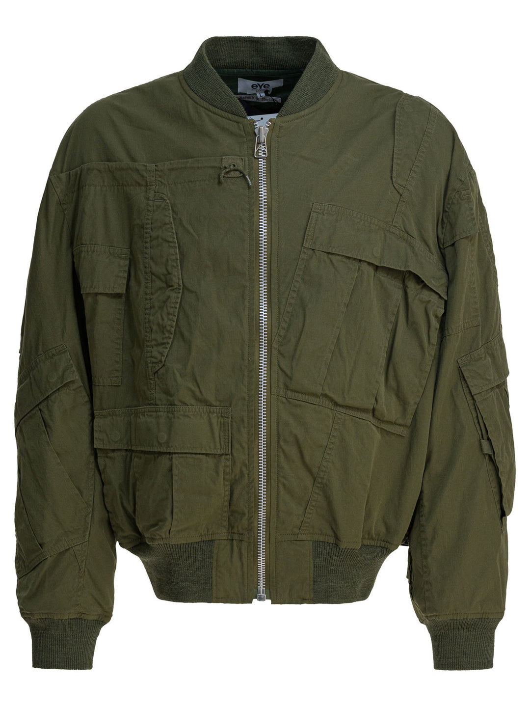 Junya Watanabe Man Cotton And Nylon Bomber Jacket Jackets and Coats - Verde | 52705f4df7c1e01af81ef668f54967356a5c24dd