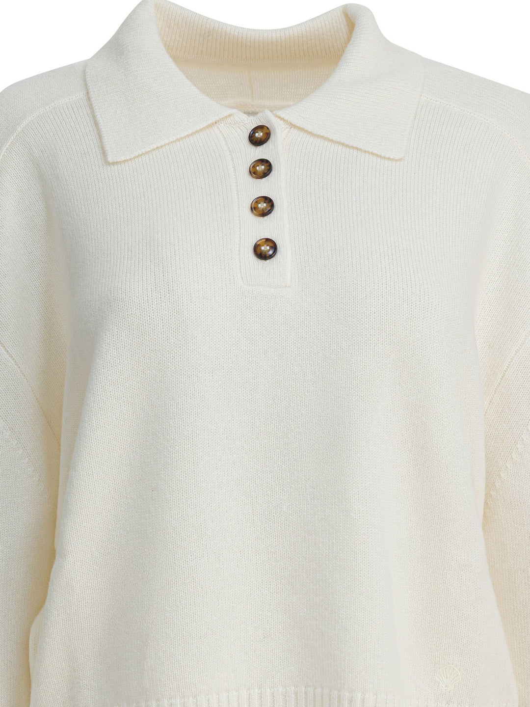 Loulou De Saison Homere Lds Knitwear - Bianco | ab15778d495854bb8467a6c455796d6edeb8e947