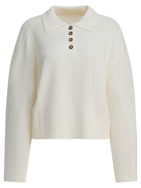 Homere Lds Knitwear Bianco