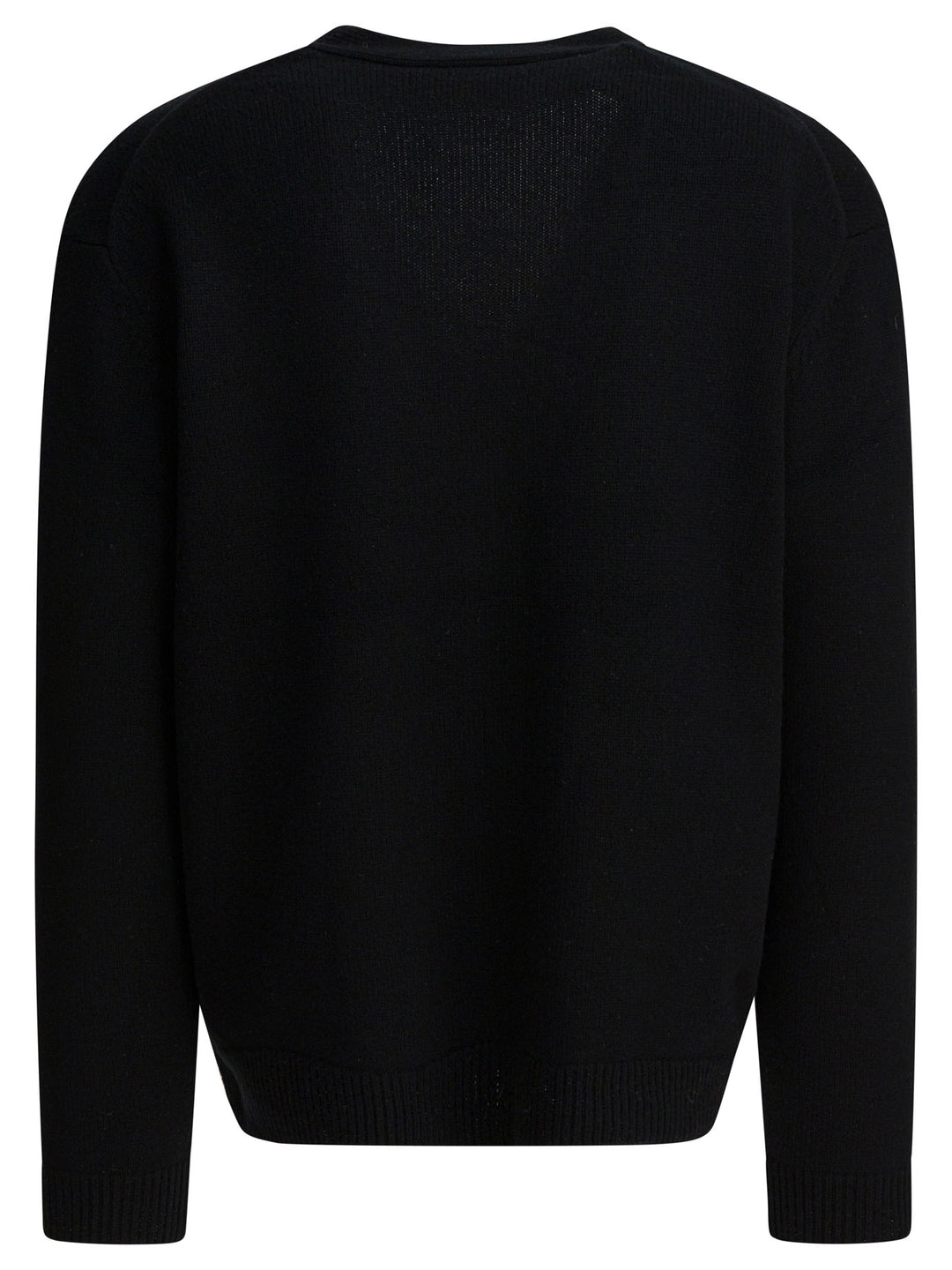 Maison Kitsuné Wool Cardigan With Fox Head Knitwear - Nero | 61112062c5f366ec23885065f37599dfe70ecdee