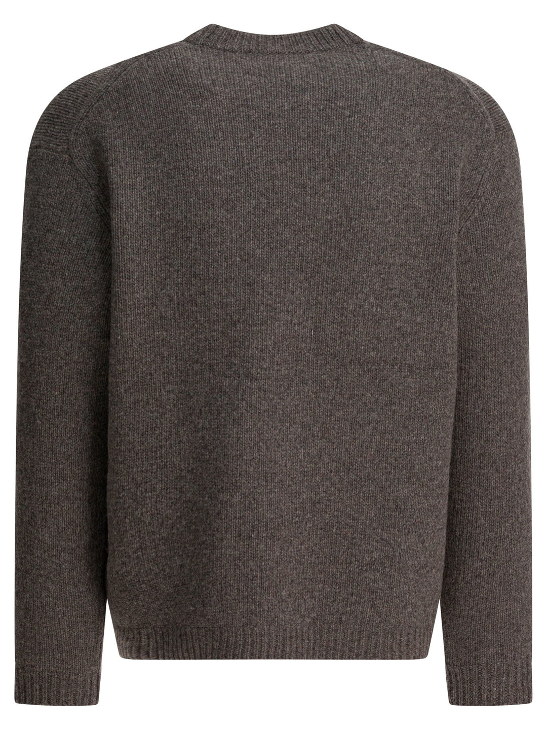 Maison Kitsuné Wool Sweater With Dressed Fox Knitwear - Grey | f4864272f9846c234dfe1d08bb8d73c3f6d680c4