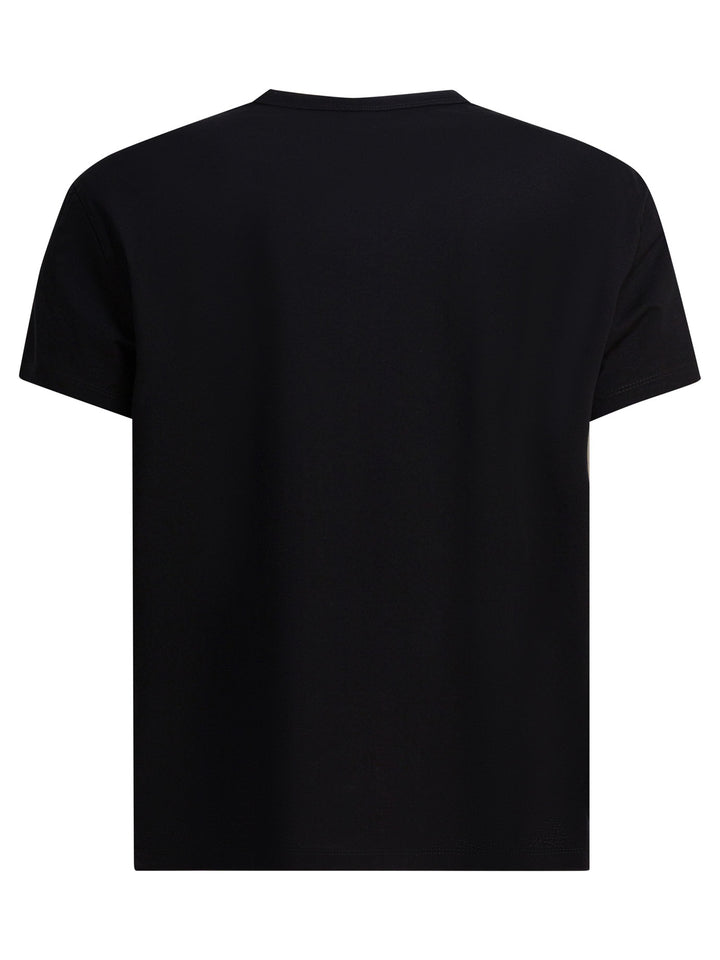 Maison Margiela T-Shirt With Logo T-shirts - Nero | 736ab2462ed4342672074771c0af4b52648a4080