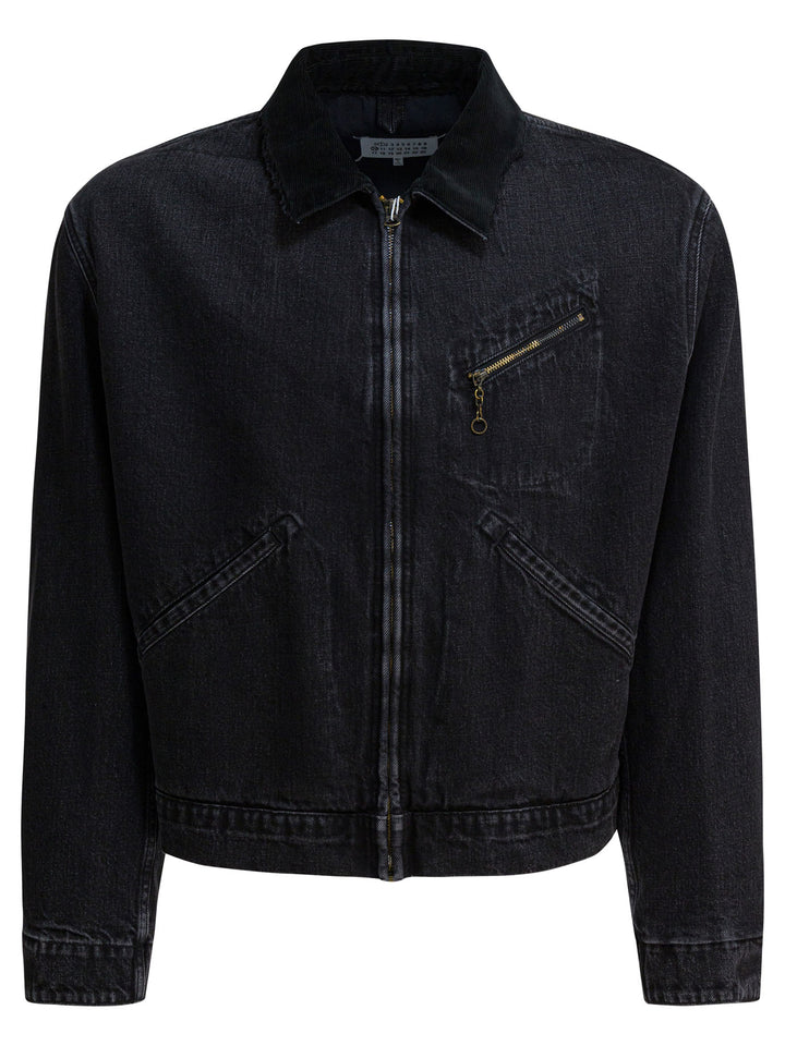 Maison Margiela Denim Jacket Jackets and Coats - Nero | f08ed2daae684513a269222f09f1cc2ff4cecf5e