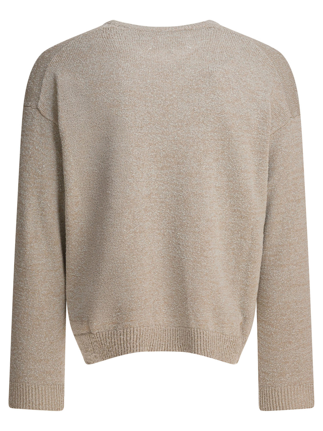 Maison Margiela Cotton Blend V-Neck Sweater Knitwear - Grey | c586a748dc23d3e2a6ff7c54a323ed95ca28ee0d