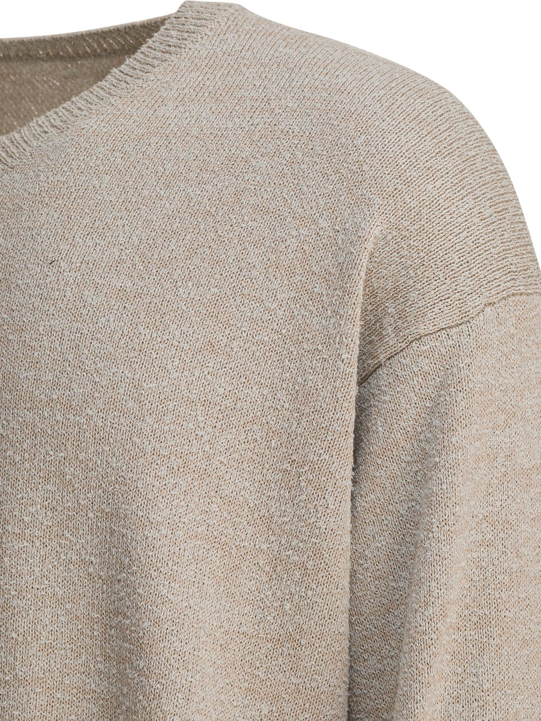 Maison Margiela Cotton Blend V-Neck Sweater Knitwear - Grey | b07011d00a6f7d3181a83b1a1dacccc03daff9eb