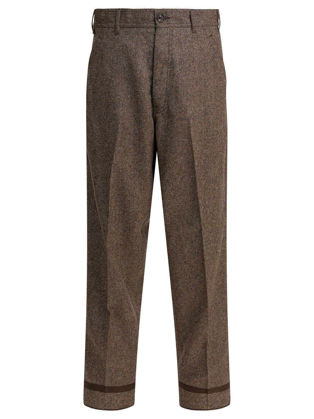 Maison Margiela Wool Pants Trousers - Marrone | ae1e6b07b6f18b8cac67379a5a6cde401d3ca426
