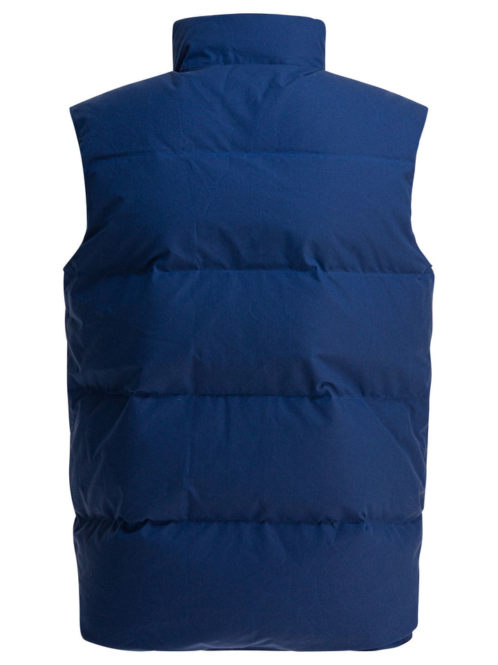 Manifattura Ceccarelli Goose Down Vest Jackets and Coats - Blu | f731a93eac26cf11e1b29fdc8081b73603cabb62