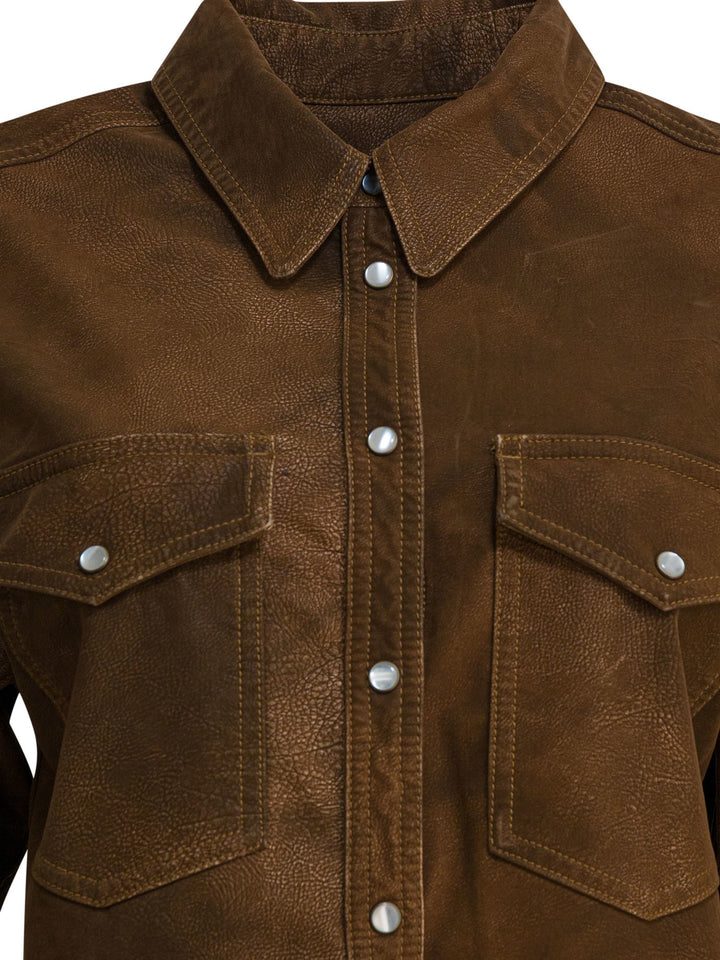 Marant ÉToile Karima Shirts - Marrone | 6a461e94403c1fffe613269dd3584b04aa629b93