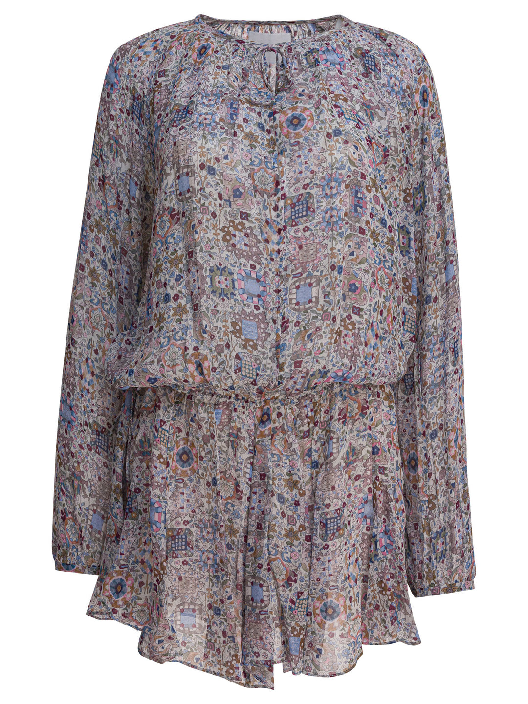 Marant ÉToile Floral Flared Dress Abiti - Beige | 9154863311c15b45c39b3b188c94ed4deb556bb2