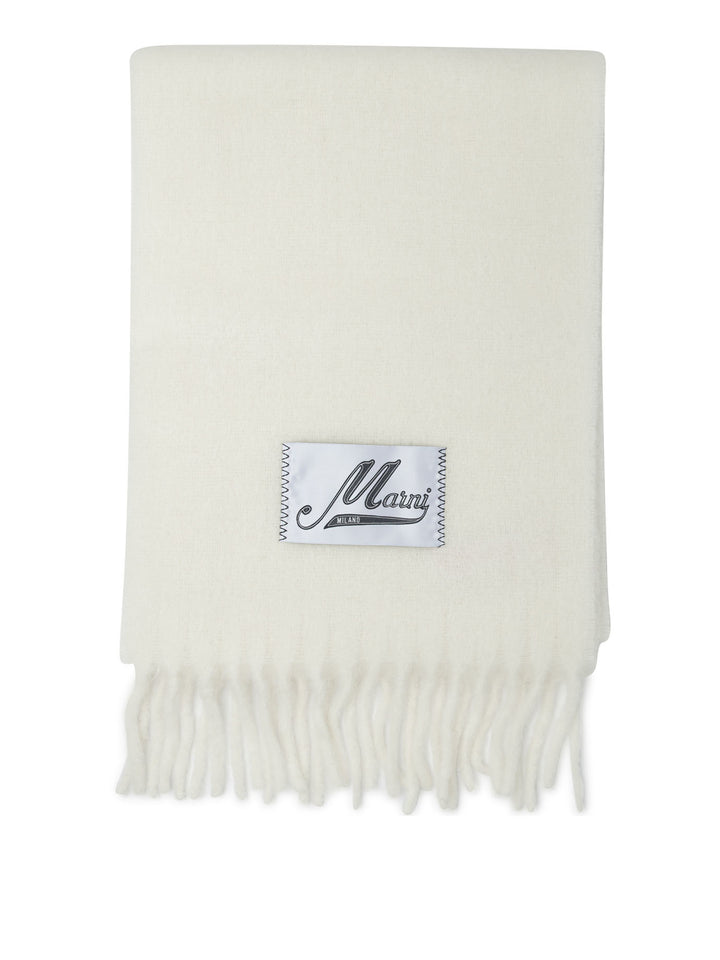 Marni Alpaca Scarf Sciarpe & Foulard - Bianco | f5496688c034e44999ad3b83c6c40ae576352b59