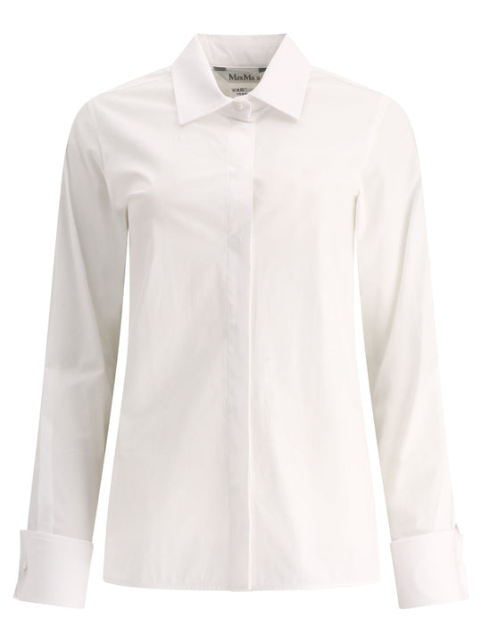 Cotton Shirt Shirts Bianco