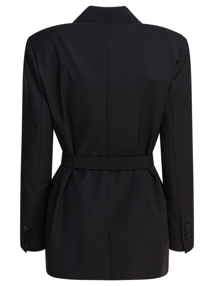 Max Mara Wool Canvas Blazer Jackets and Coats - Nero | de29e4b4282e91a5fbf2252ed0d0f1403047d8bf